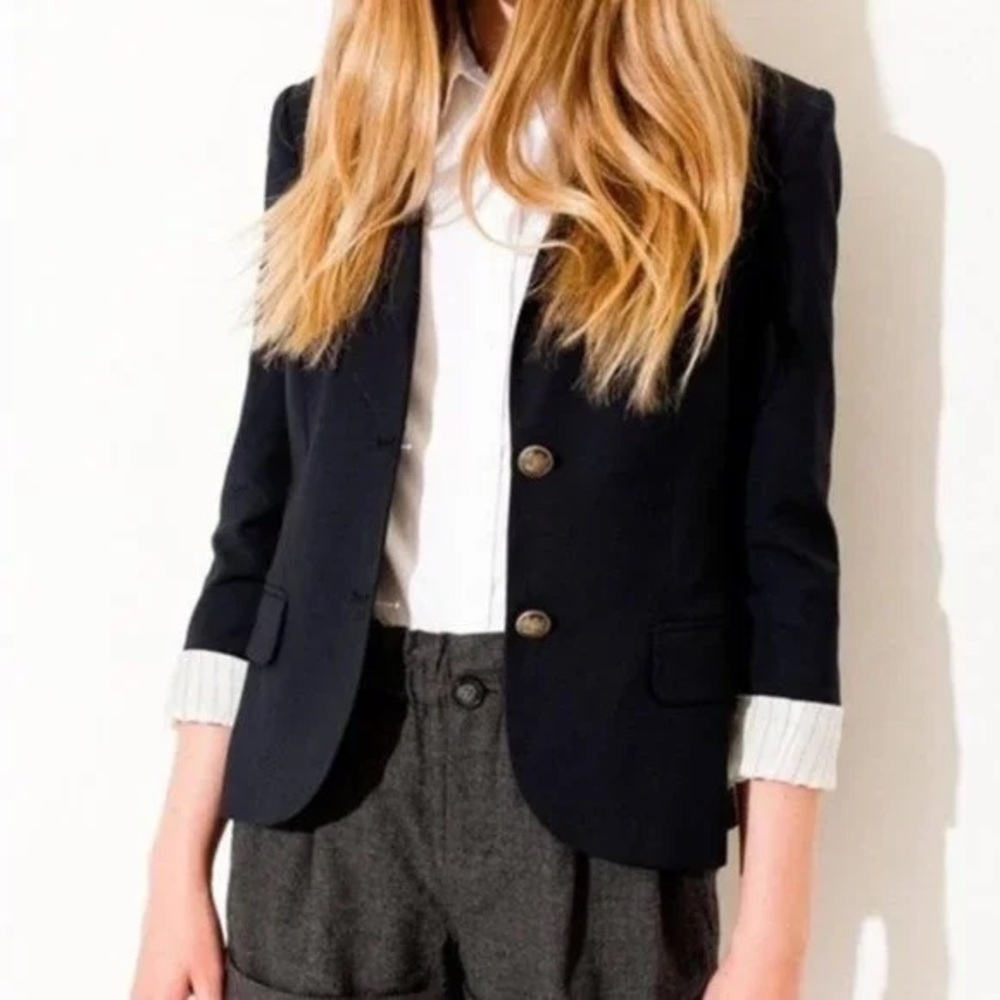 Talula for Aritzia Shrunken Exeter Black Blazer Size 4